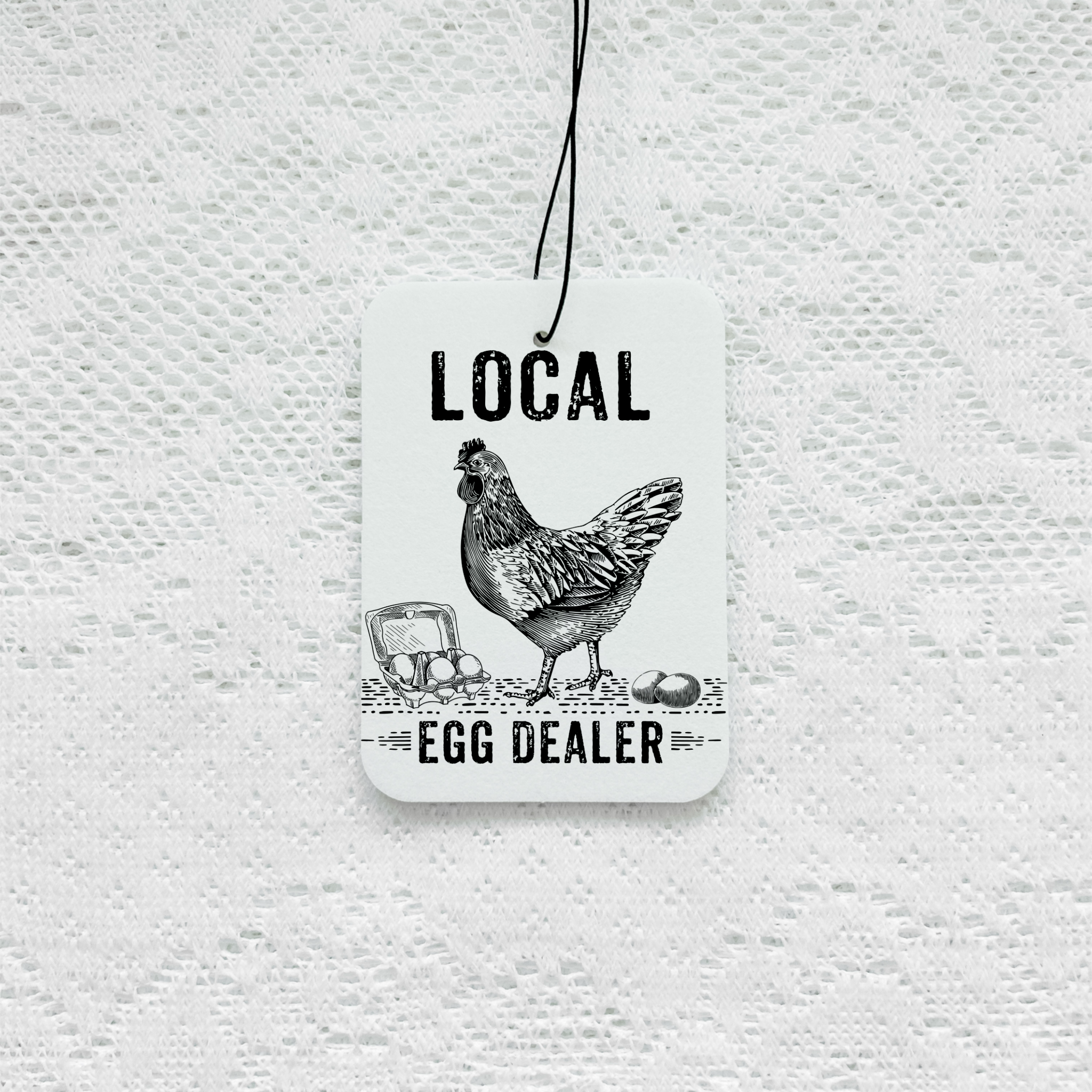 Local Egg Dealer Car Air Freshener