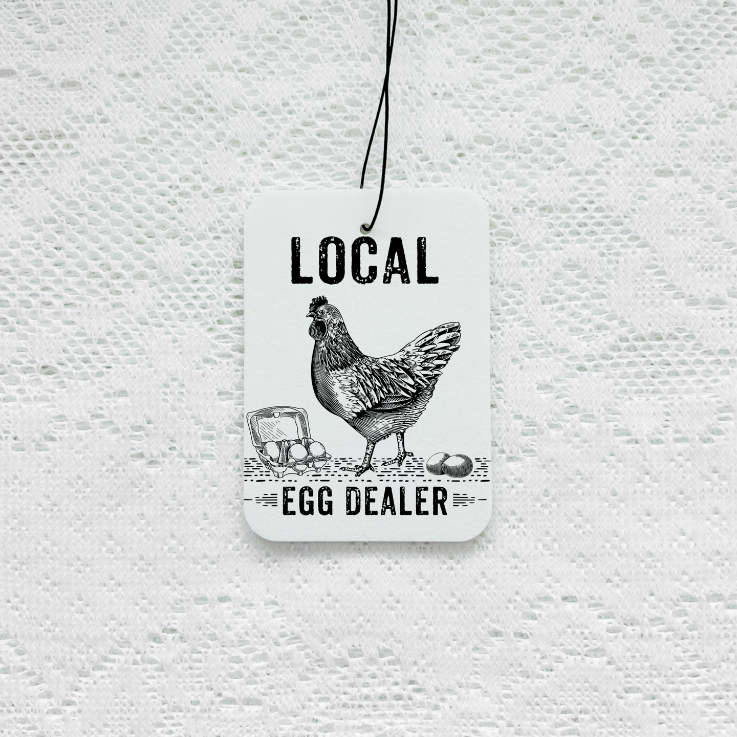 Local Egg Dealer Car Air Freshener