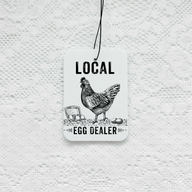 Local Egg Dealer Car Air Freshener