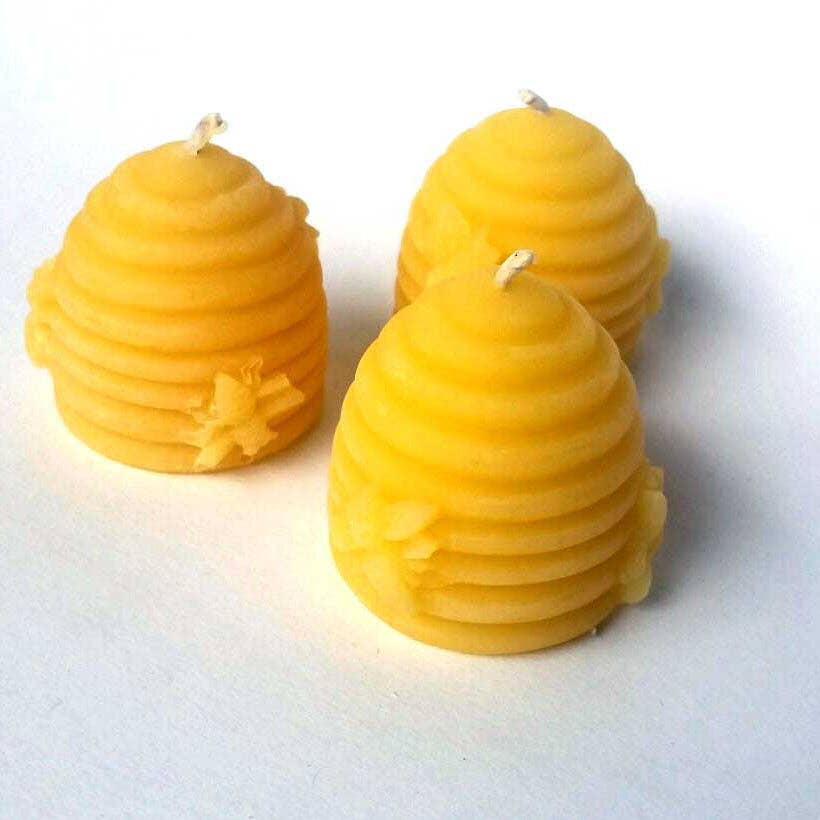 Skep Beehive - 100% Beeswax Candle (Arrives late September)