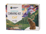 Kit de sculpture de chat en pierre ollaire