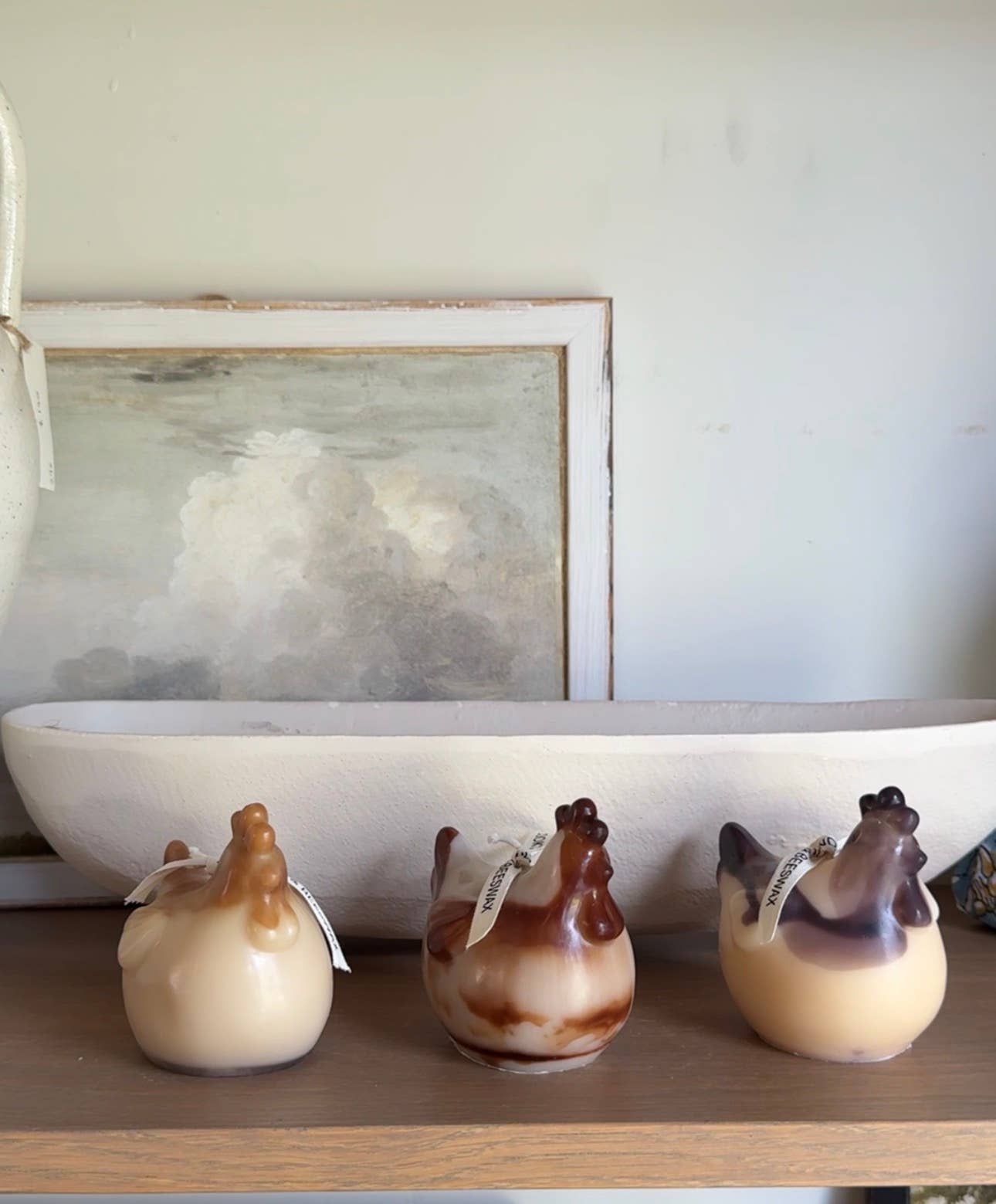 Hen Candle — soy & beeswax