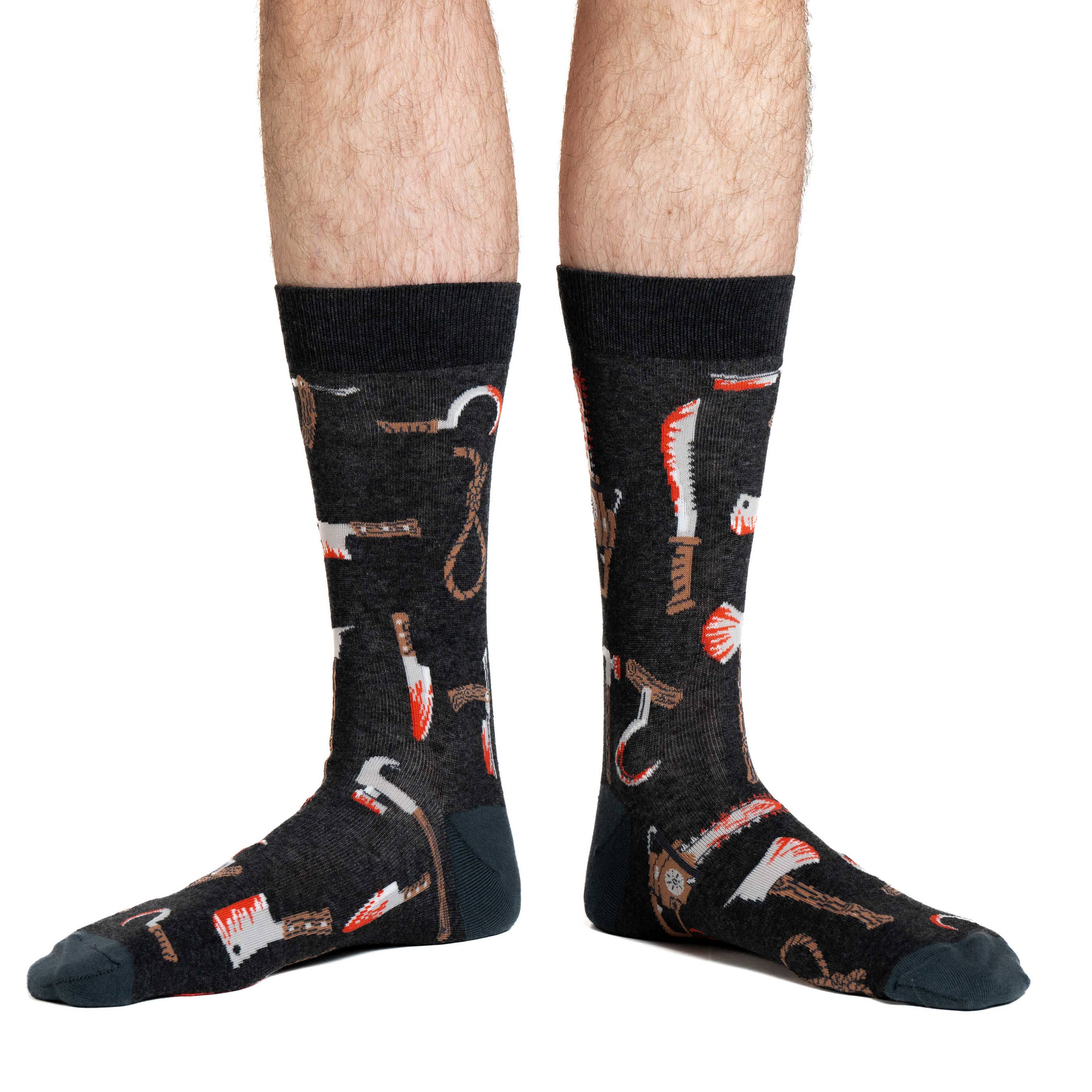Men's Halloween, Bloody Weapons Socks