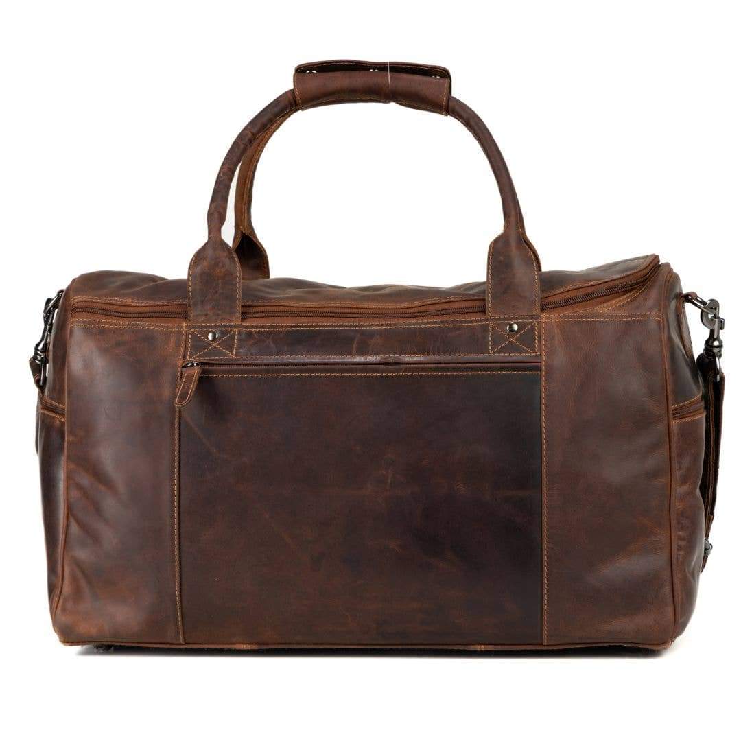 Large Leather Weekender Bag