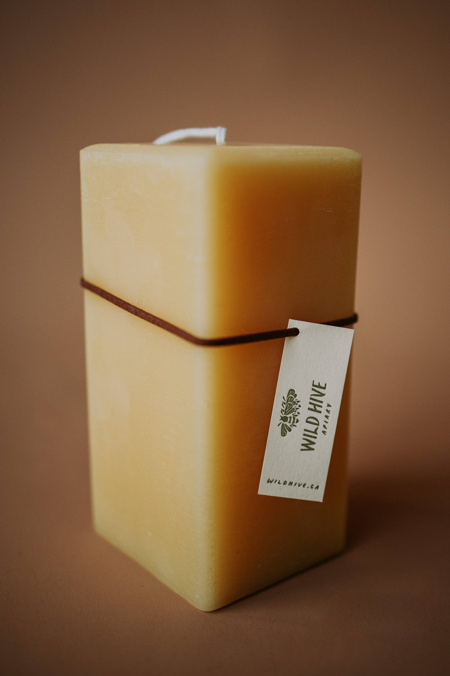 Large Square Beeswax Candle
