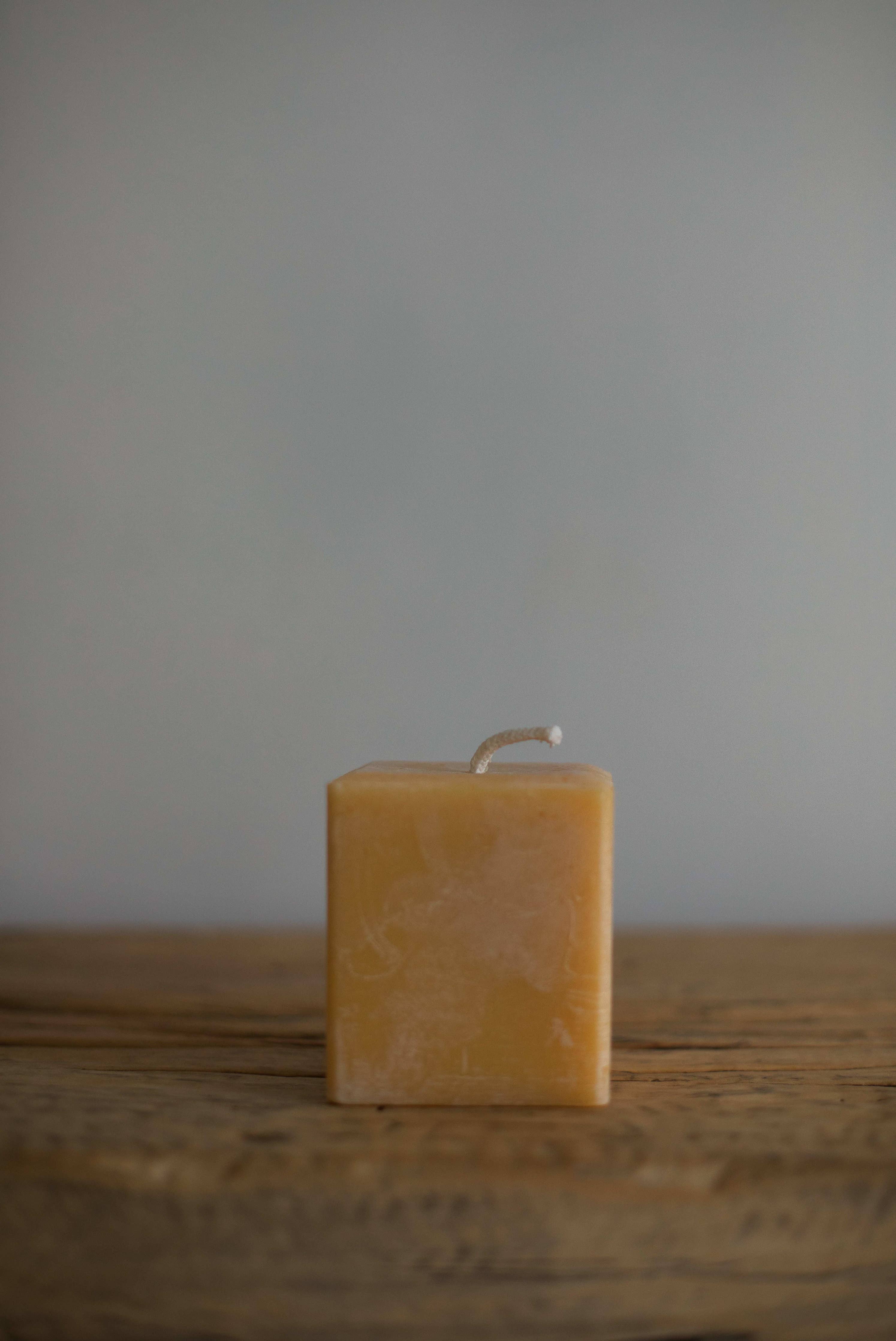 Beeswax Small Square Candle