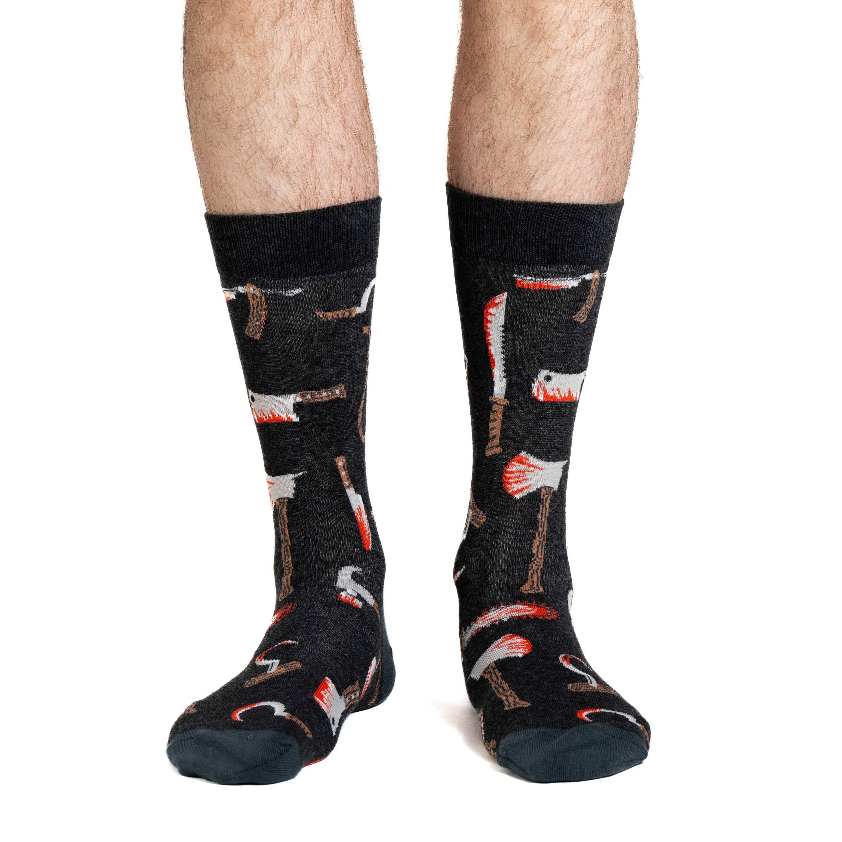 Men's Halloween, Bloody Weapons Socks