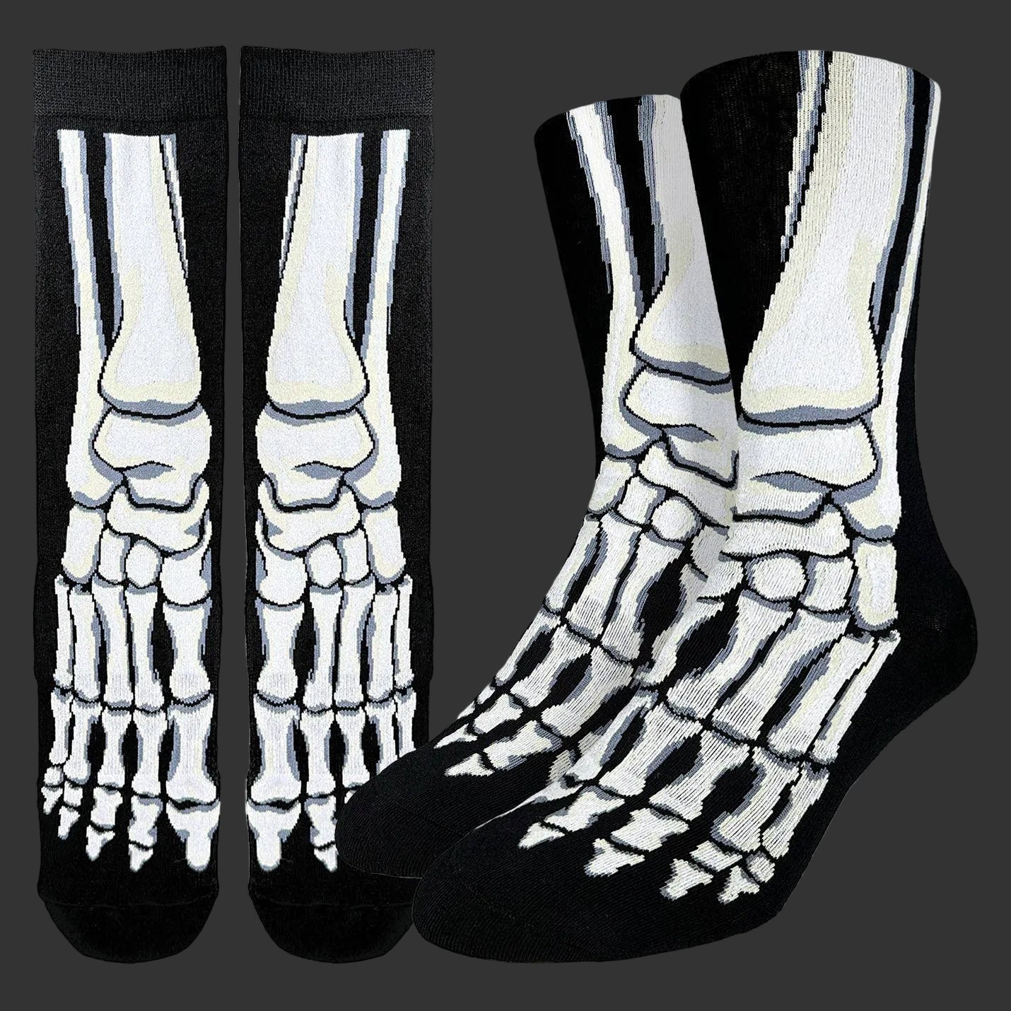 Men's Halloween, Skeleton Feet Socks