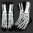 Men's Halloween, Skeleton Feet Socks