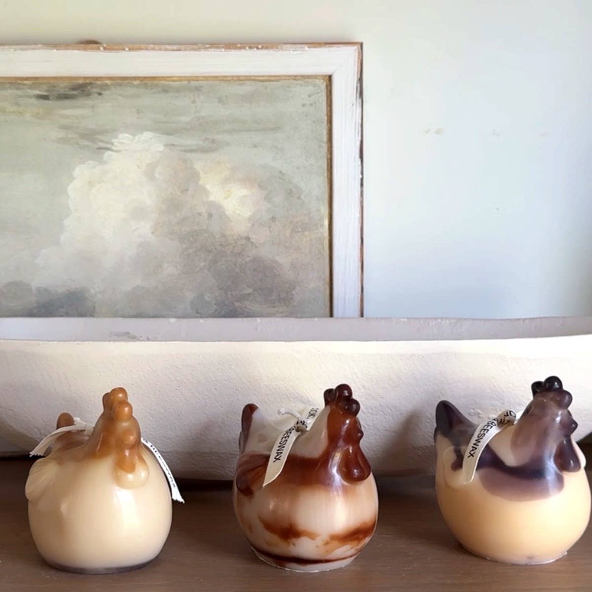 Hen Candle — soy & beeswax