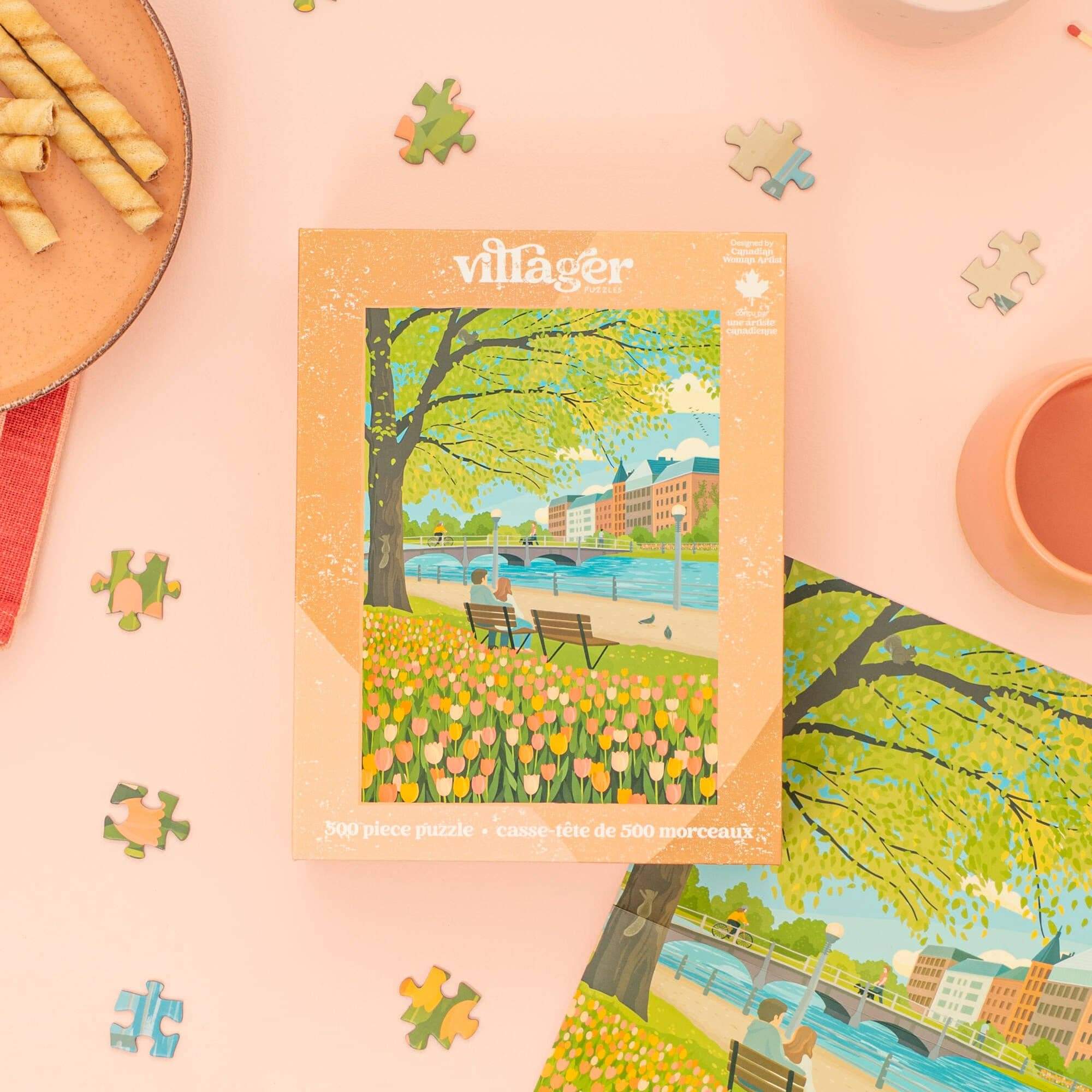 Tulip Season | 500-Piece Jigsaw Puzzle | Designed in Canada