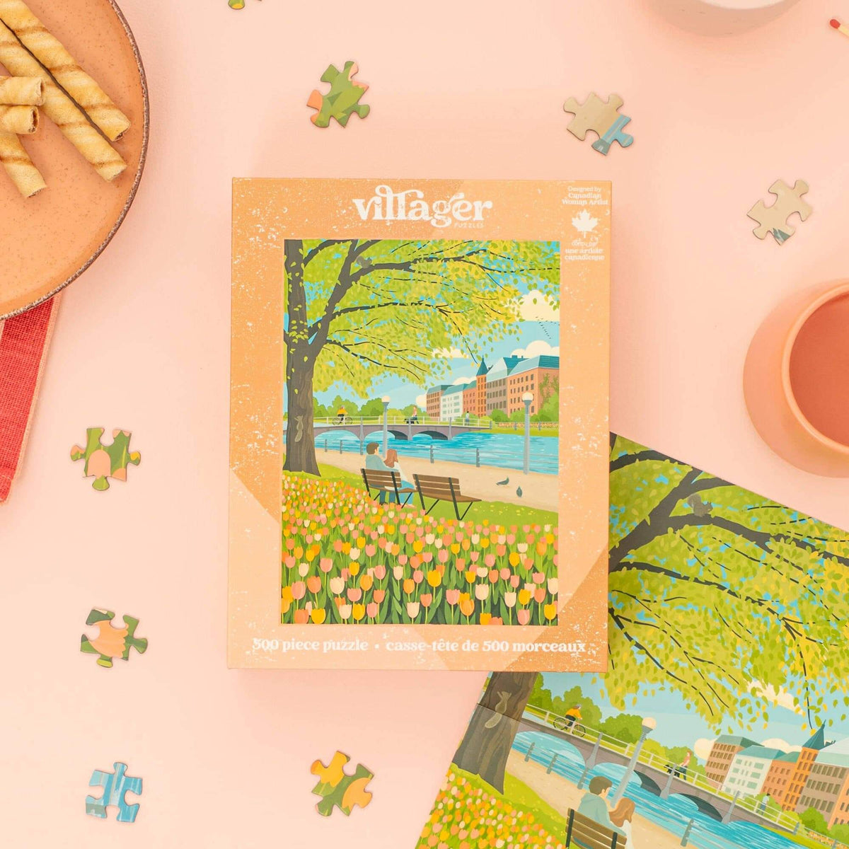 Tulip Season | 500-Piece Jigsaw Puzzle | Designed in Canada