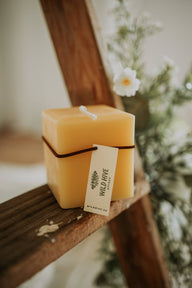 Beeswax Small Square Candle