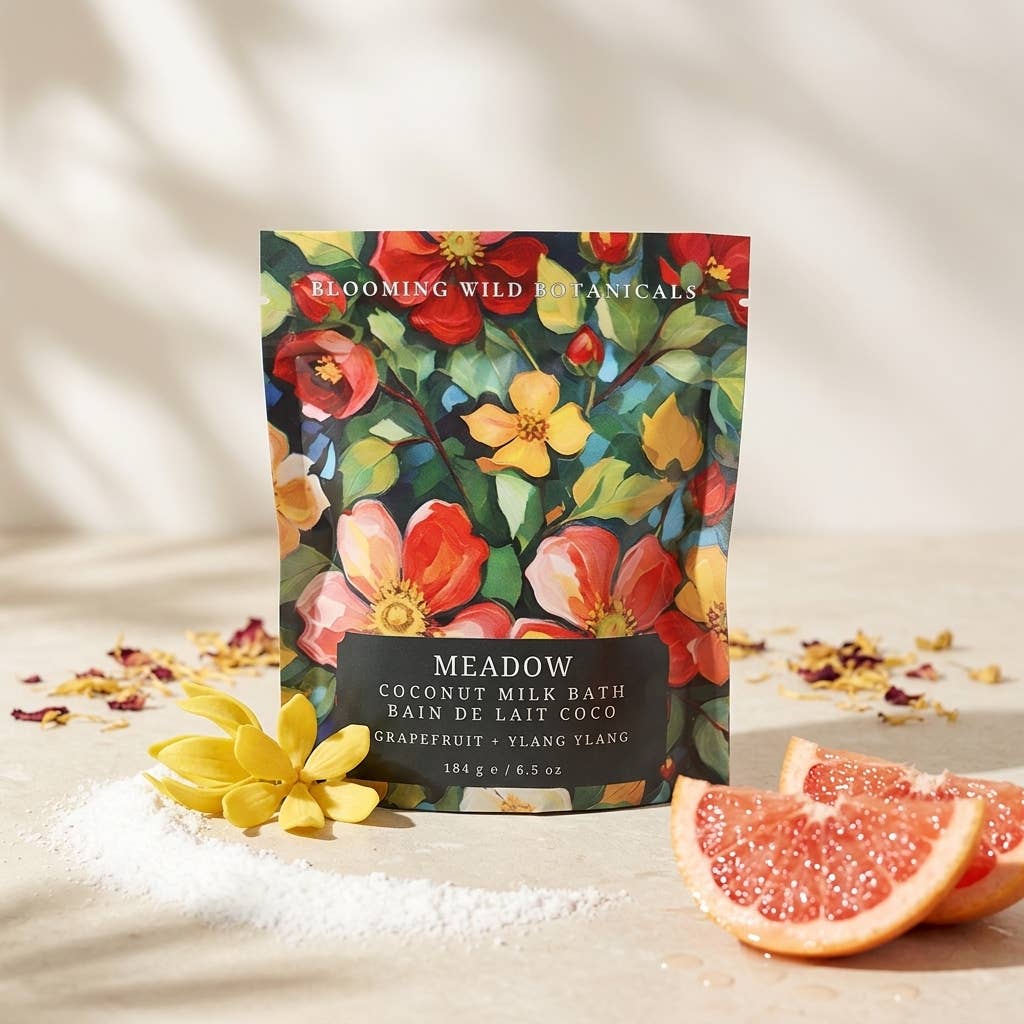Meadow Coconut Milk Bath Salt Sachet | Grapefruit + Ylang Yl