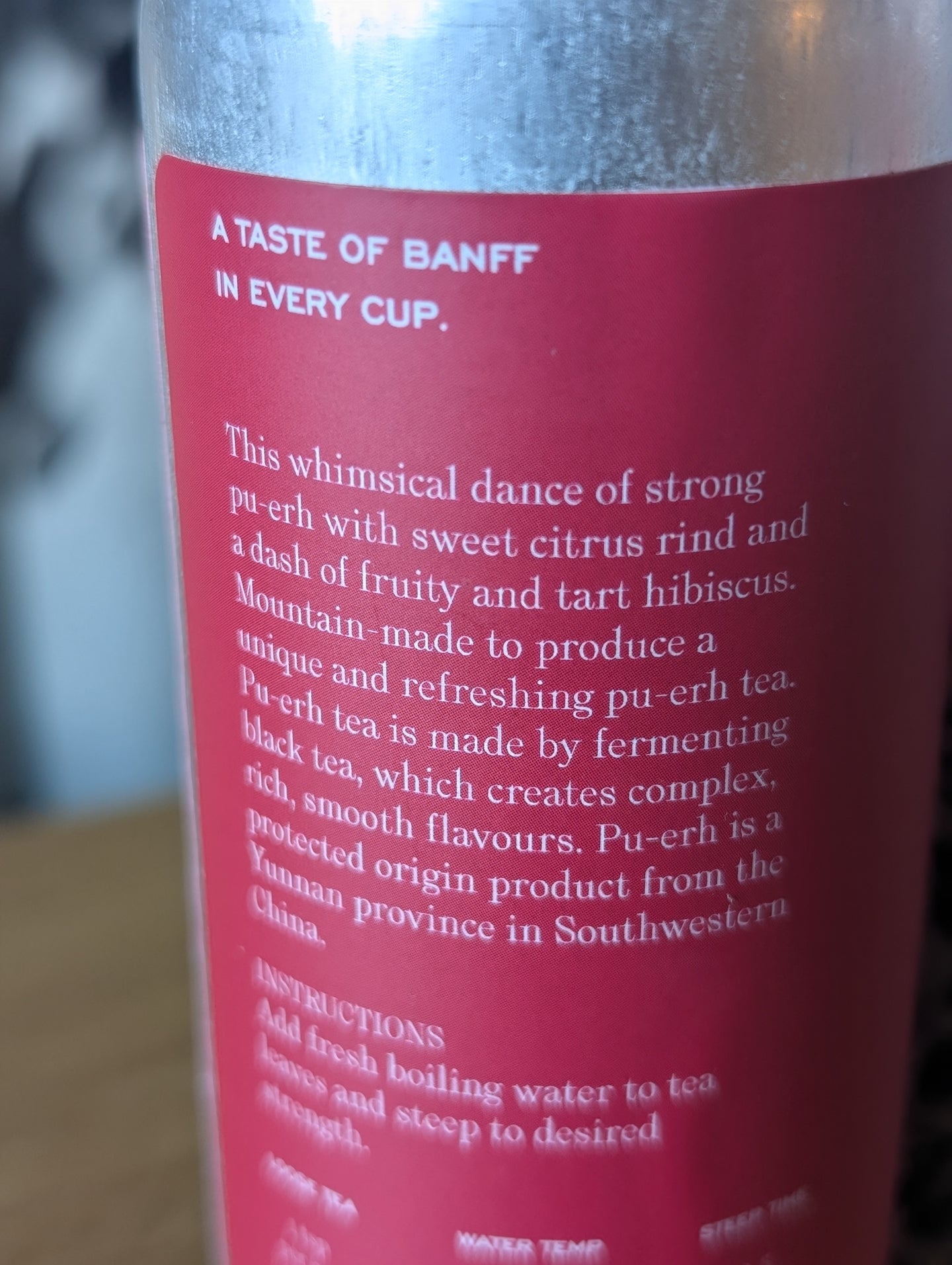 Blood Orange Pu-Erh Tea By Jolene's Tea House In Banff