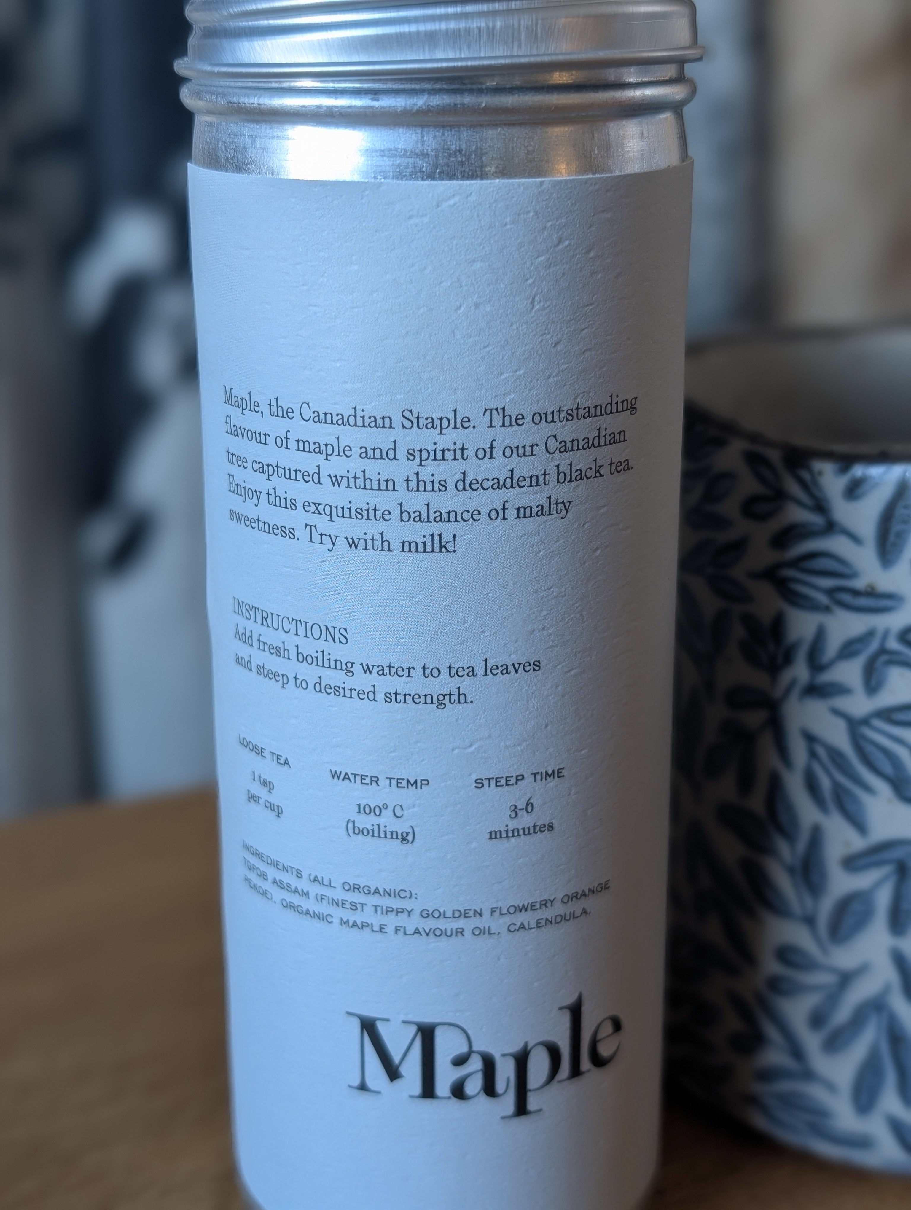 Maple Black Tea By Jolene's Tea House In Banff