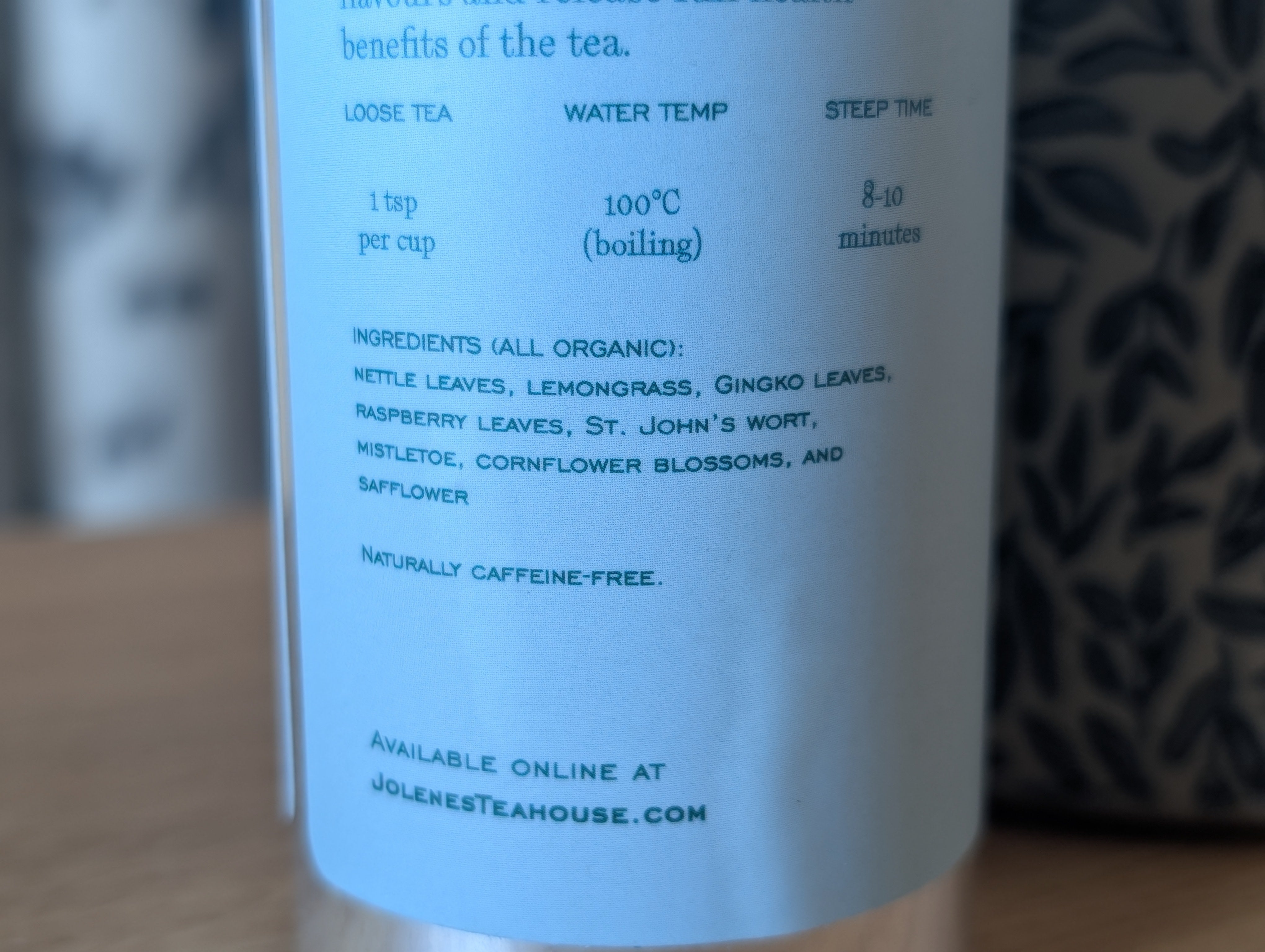 Sleep Well Tea By Jolene's Tea House In Banff