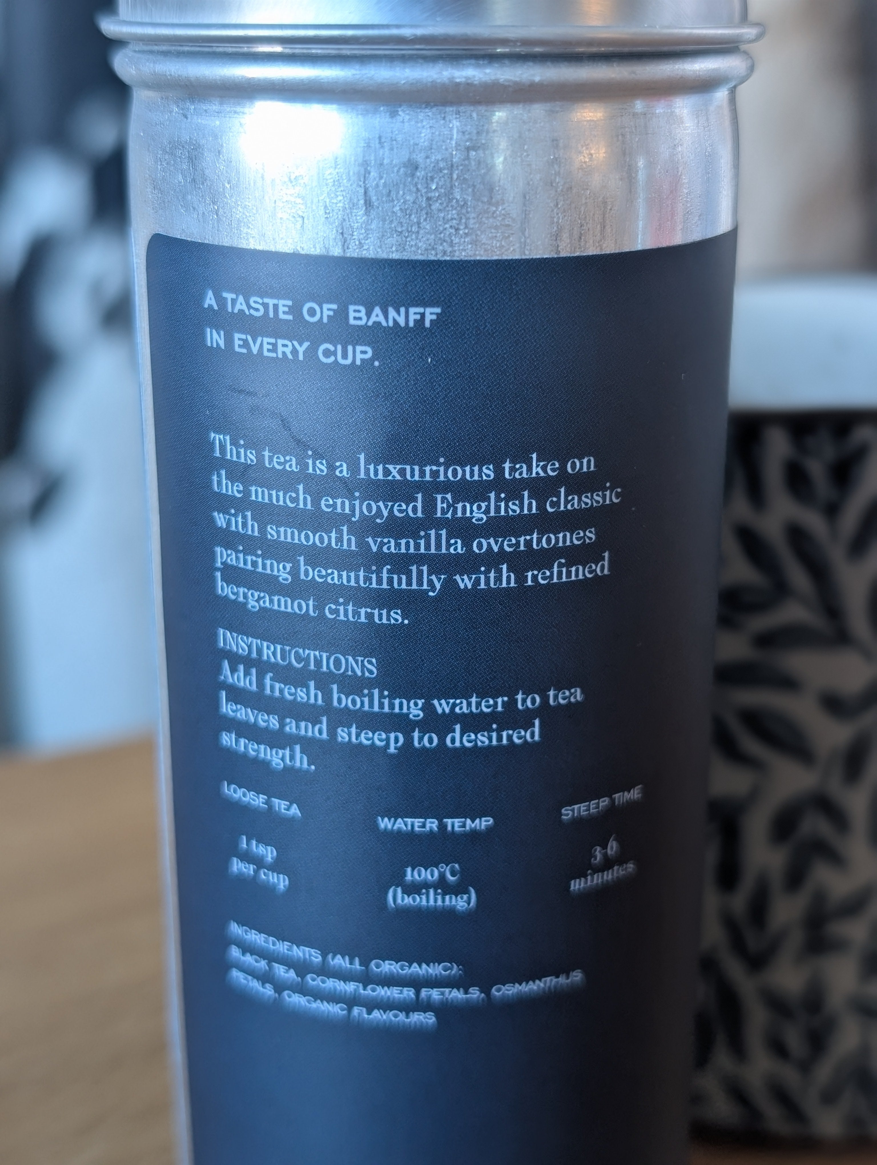 Creamy Earl Grey Tea By Jolene's Tea House In Banff