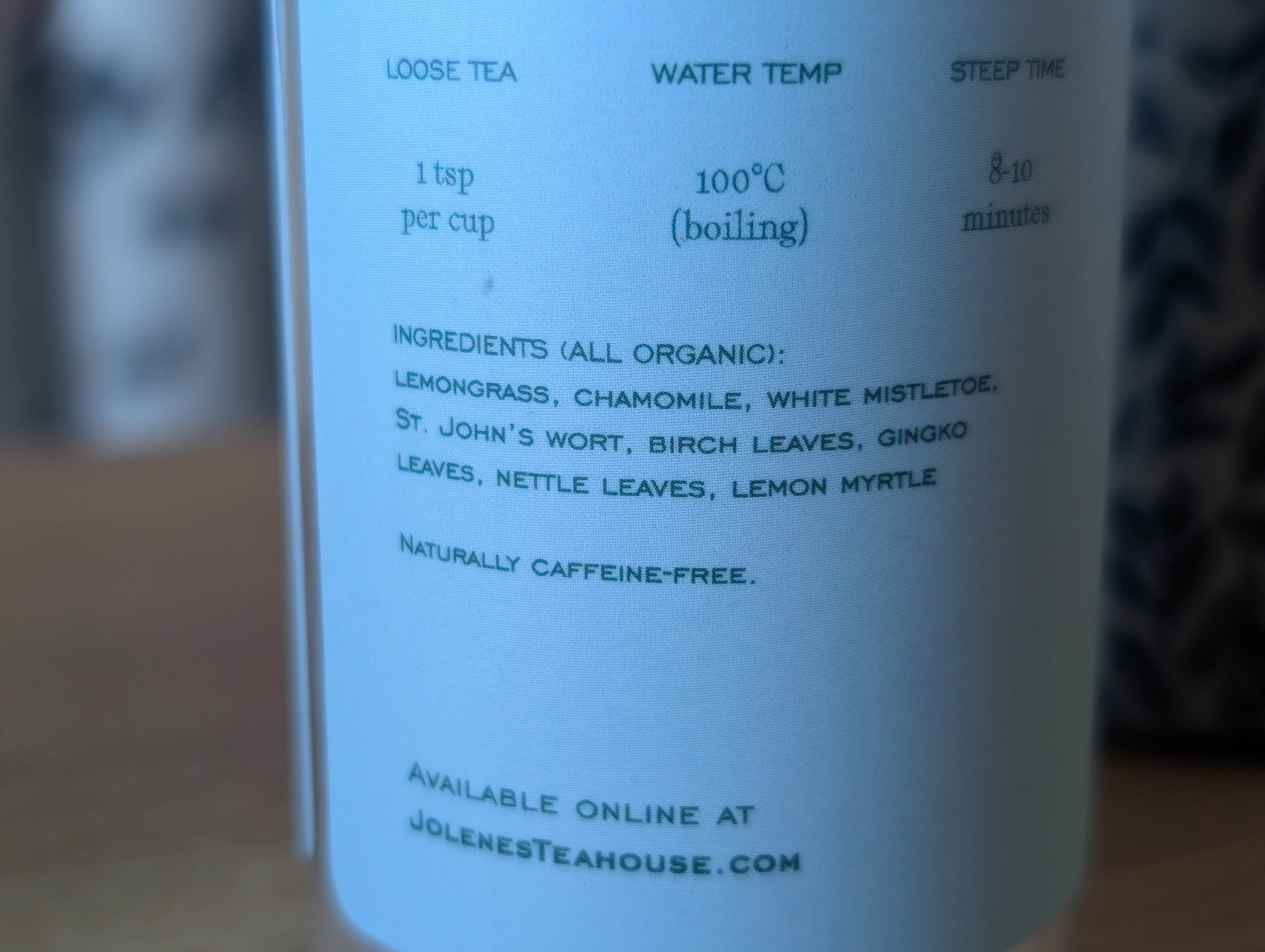Stress Relieving Tea By Jolene's Tea In Banff