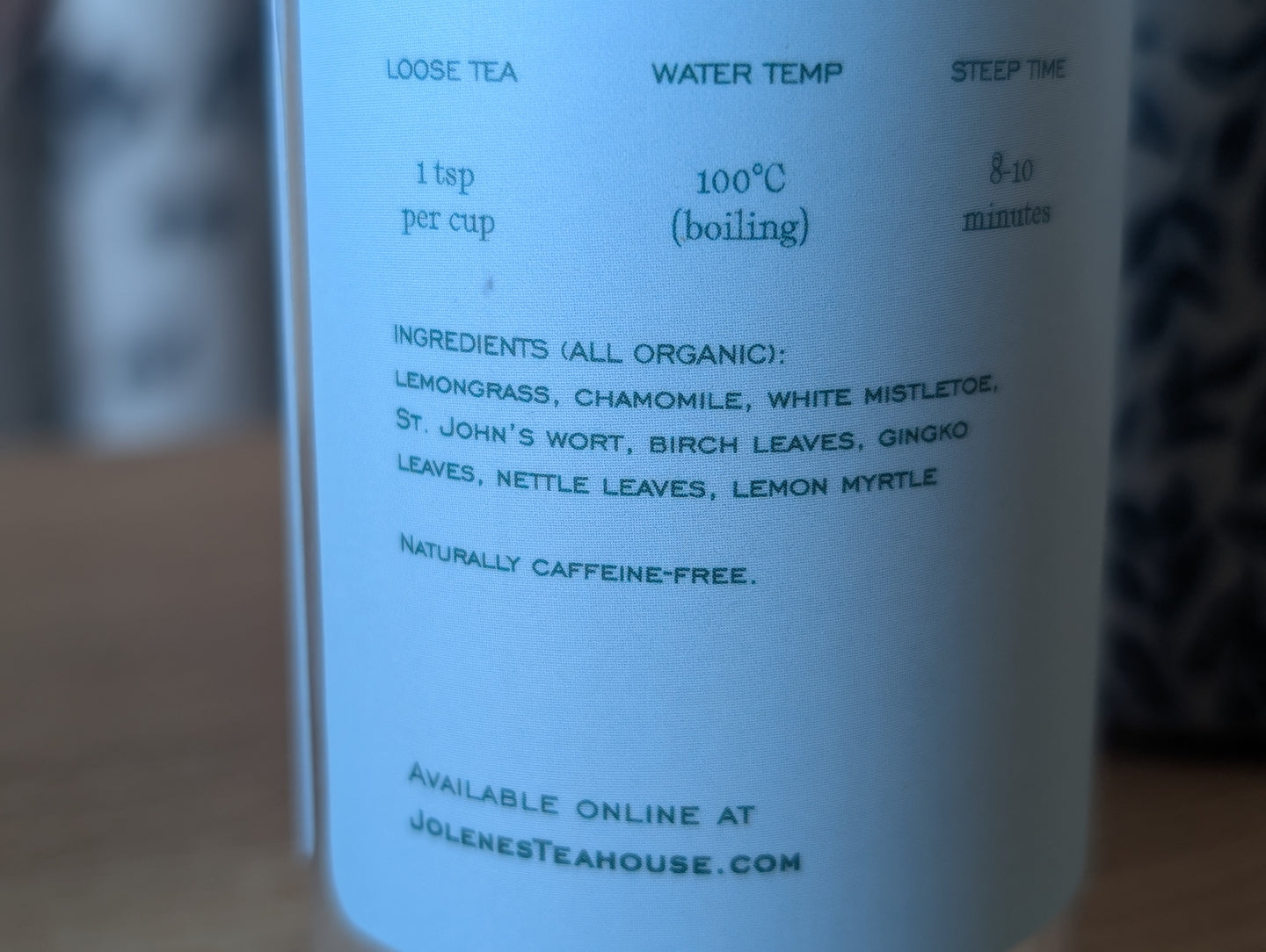 Stress Relieving Tea By Jolene's Tea In Banff