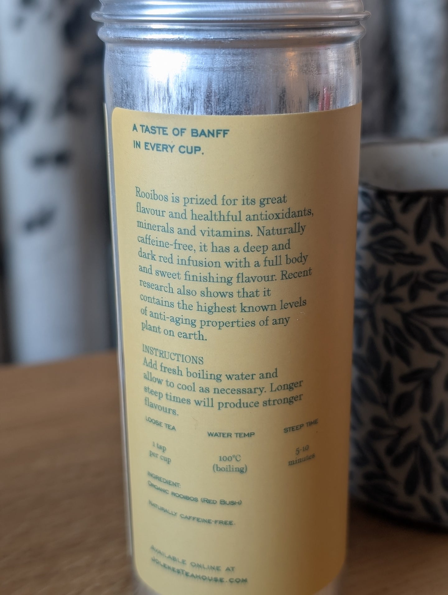 Rocky Mountain Rooibos Tea By Jolene's Tea House In Banff