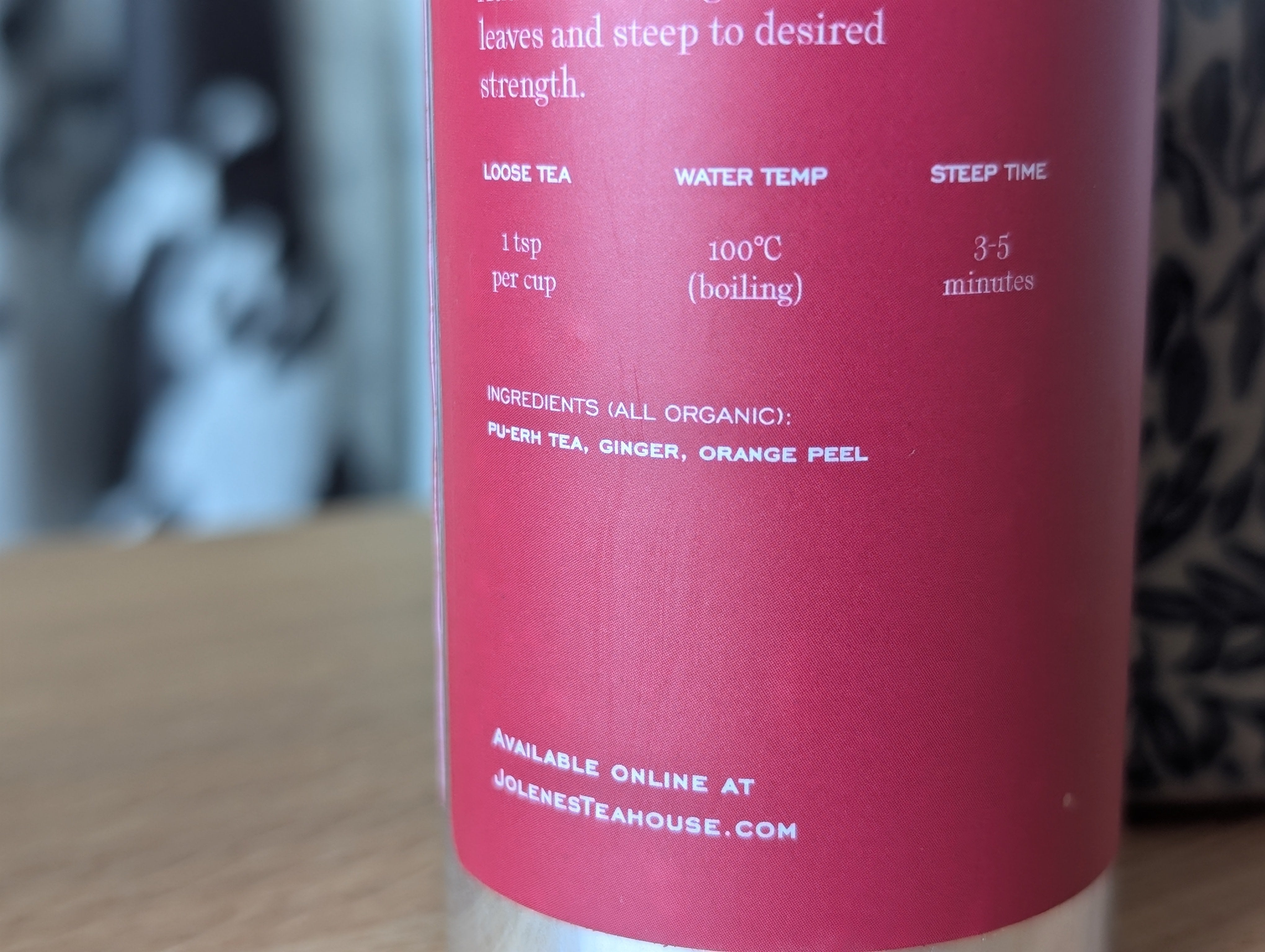 Ginger Pu-Erh Tea By Jolene's Tea House In Banff