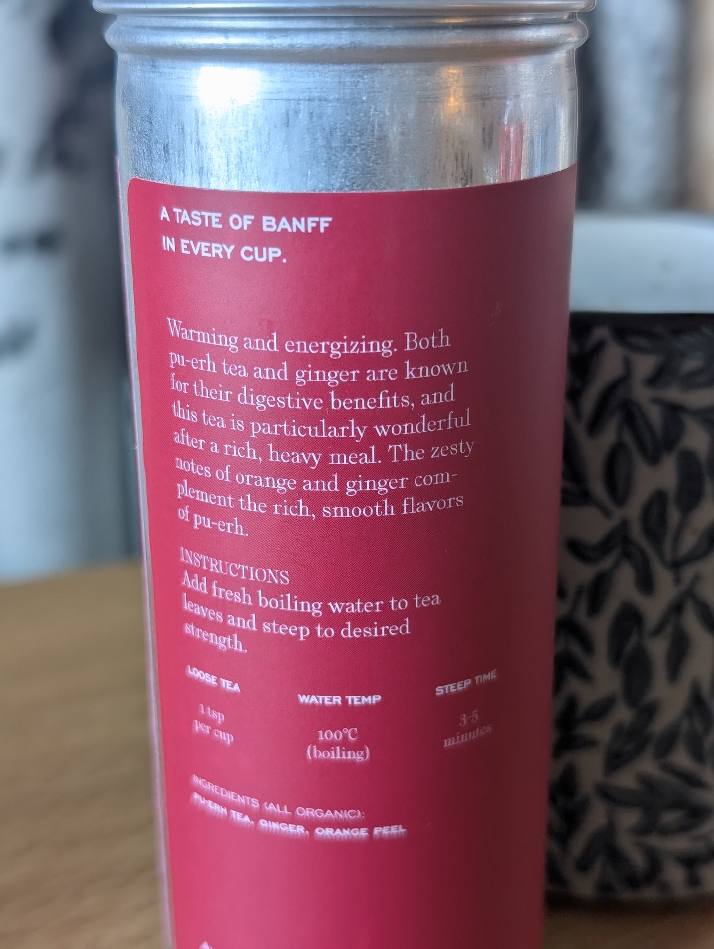 Ginger Pu-Erh Tea By Jolene's Tea House In Banff