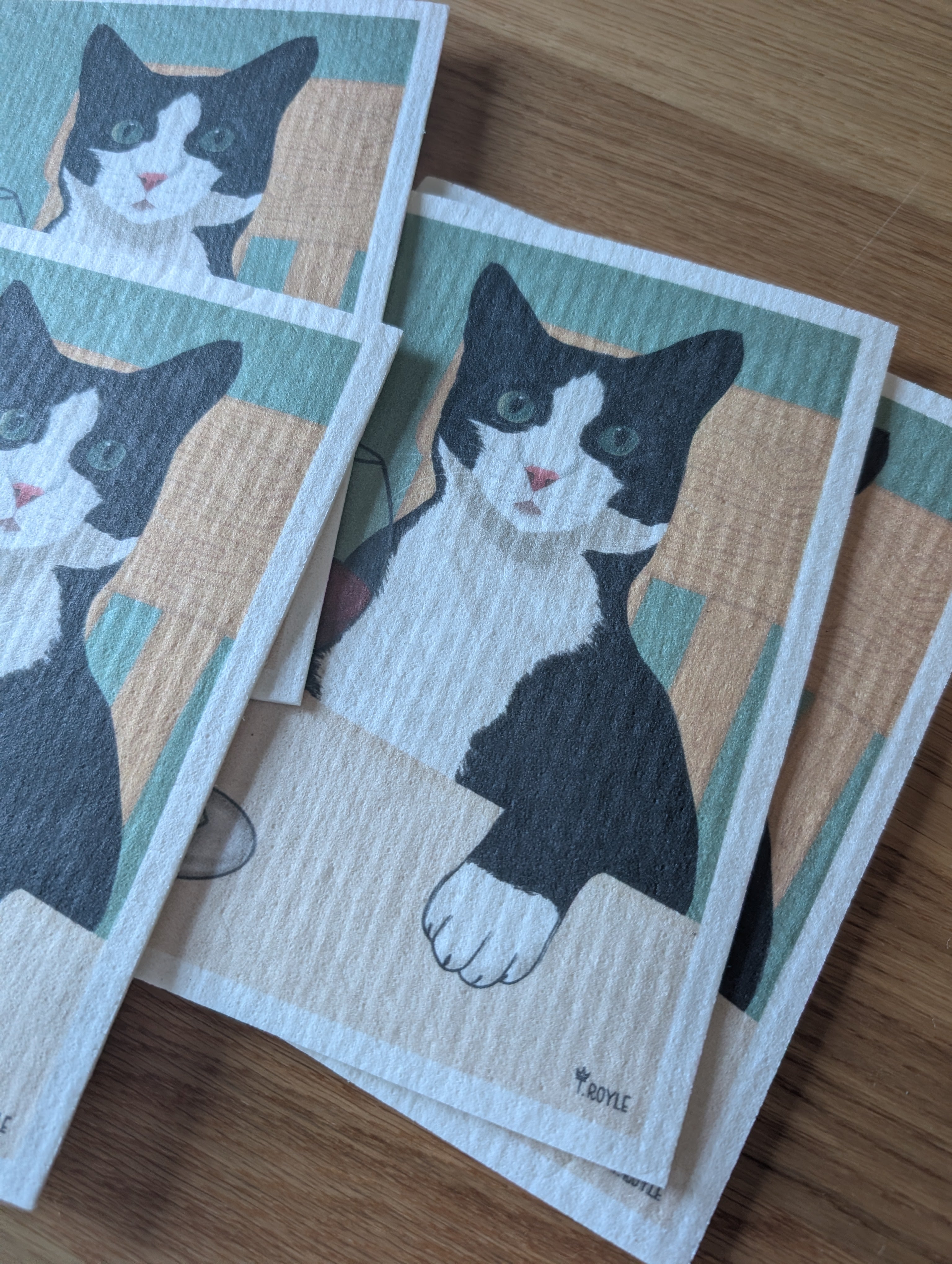 Fabulous Cat Swedish Dish Cloth