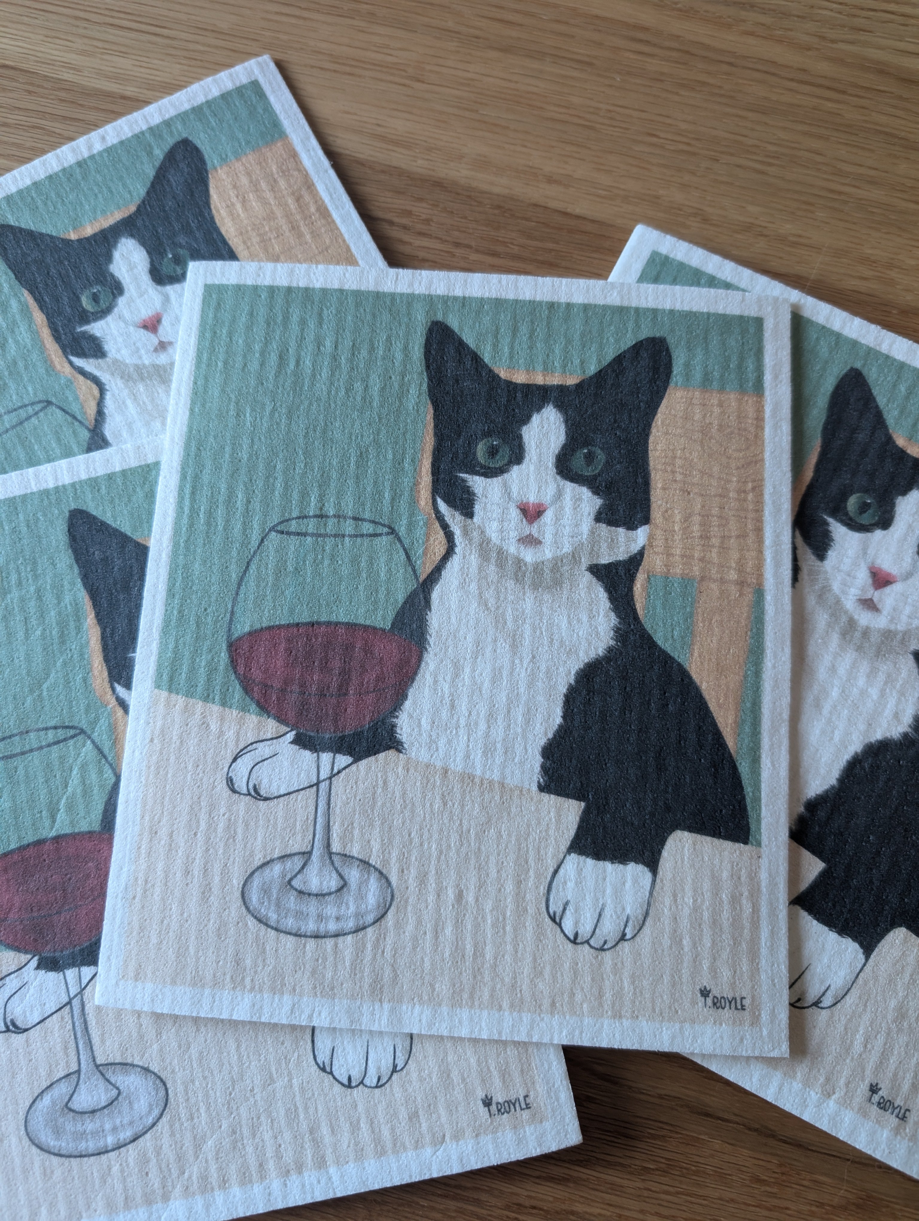 Fabulous Cat Swedish Dish Cloth