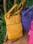 Sac bandoulière pour téléphone Greenwood en cuir safran