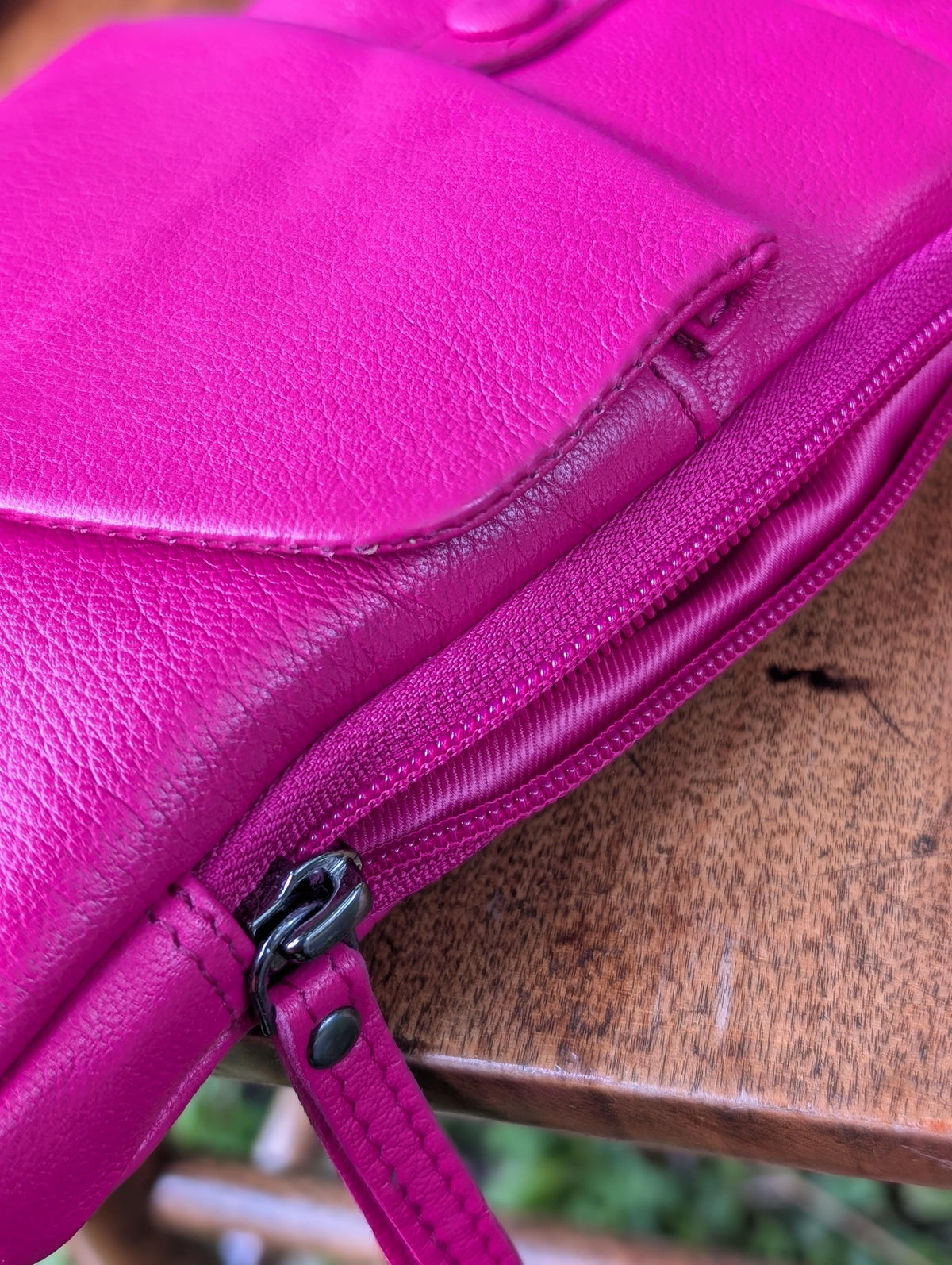 Sac bandoulière pour téléphone Greenwood en cuir safran