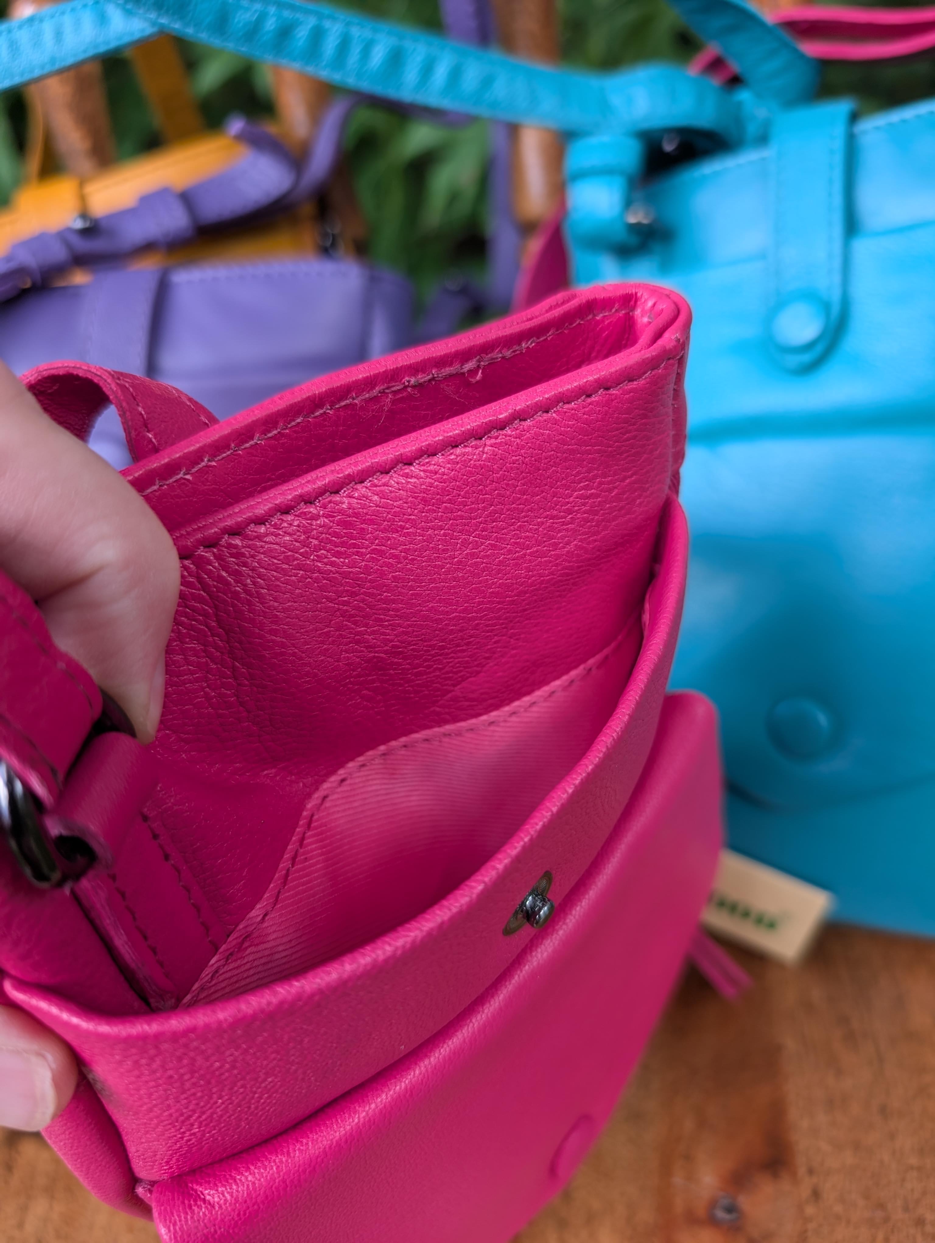 Sac bandoulière pour téléphone Greenwood en cuir safran