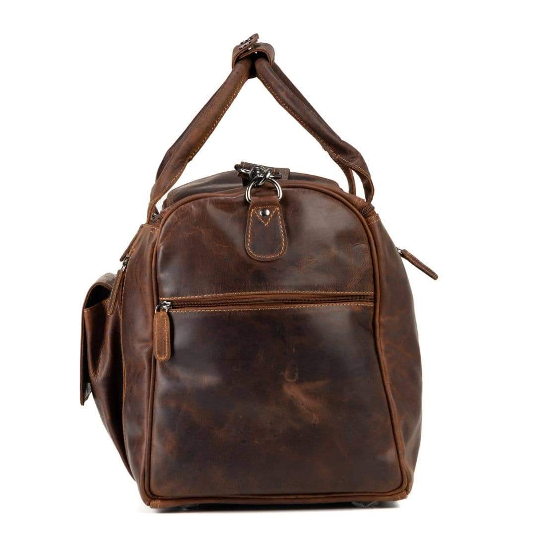 Large Leather Weekender Bag