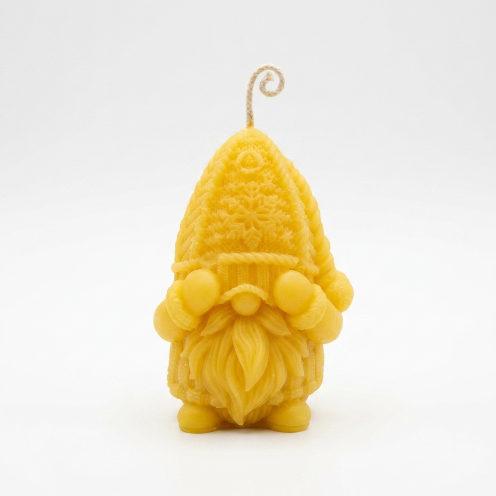 Gnome Candle / Nordic Nisse / 100% Beeswax (Arrives late September)
