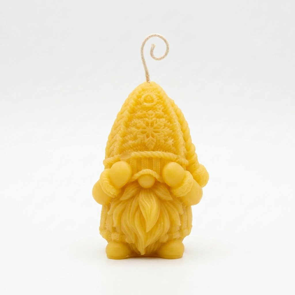 Gnome Candle / Nordic Nisse / 100% Beeswax (Arrives late September)