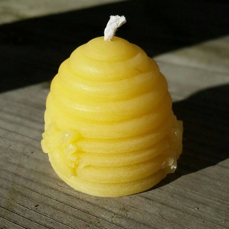 Skep Beehive - 100% Beeswax Candle (Arrives late September)