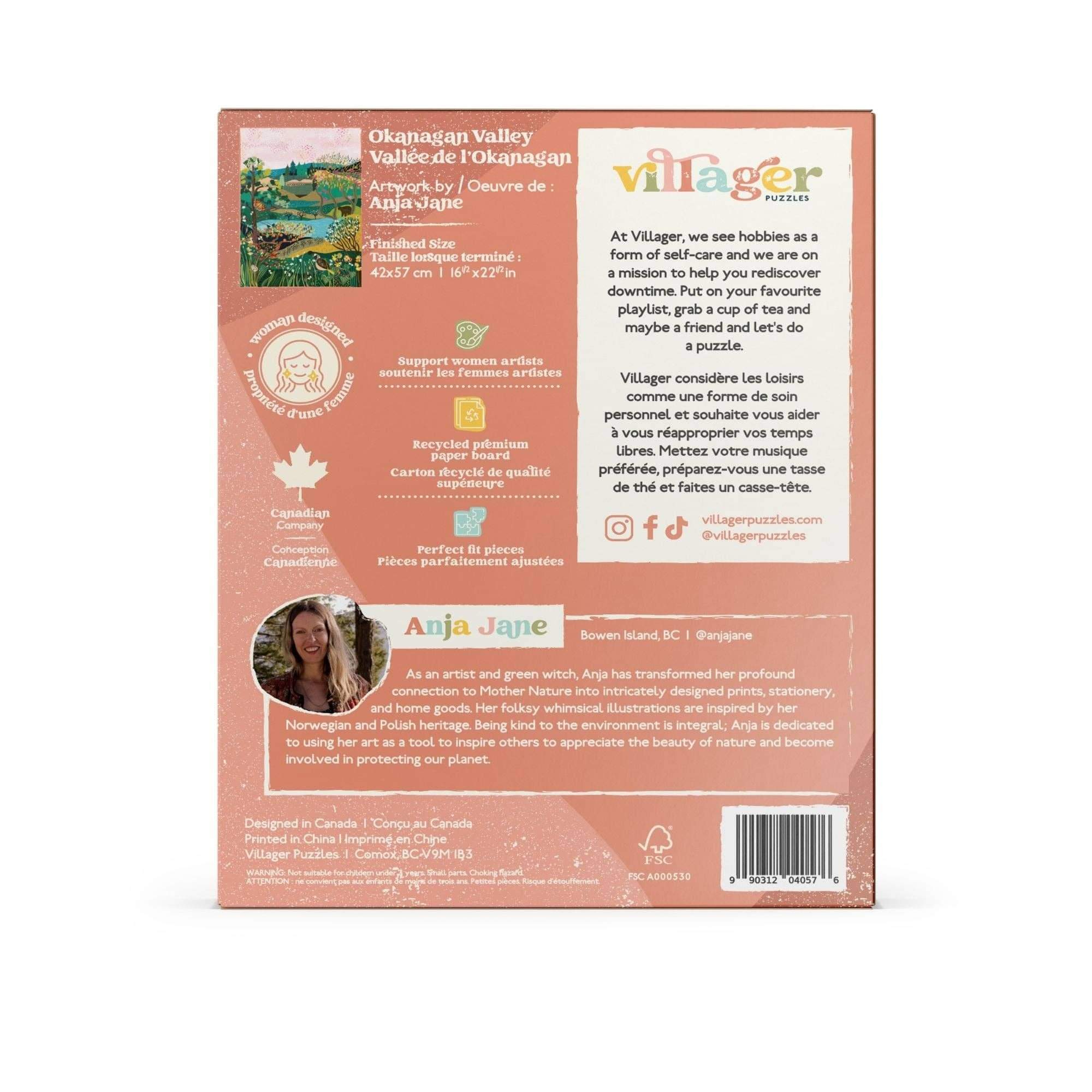 Okanagan Valley 500-Piece Jigsaw Puzzle | Designed in Canada
