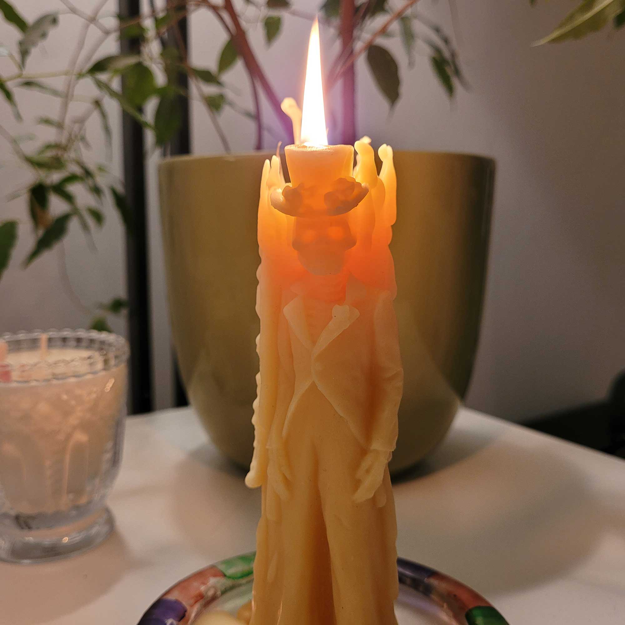 Beeswax Candle- Skeleton Groom & Bride Set (Pair) (Arrives late September)