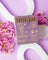 Before sunrise milk and honey scented purple milkjar coconut soy candle by angus oliver complements sheepskin rugs