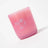 Pink frosted glass bloom candle jar with white flower line art essential oil coconut soy by angus oliver