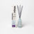 Milkyjar blueberry tea reed diffuser in light blue glass bottle with gray reeds featuring blueberry tea scent by angus oliver