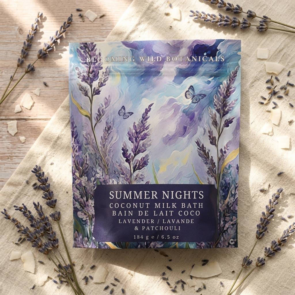 Summer Nights Coconut Milk Bath Sath Sachet | Lavender