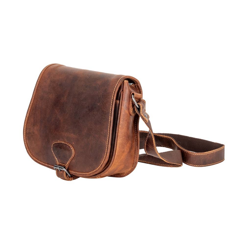 Wildera Lennon Heritage Leather Flap Crossbody Bag