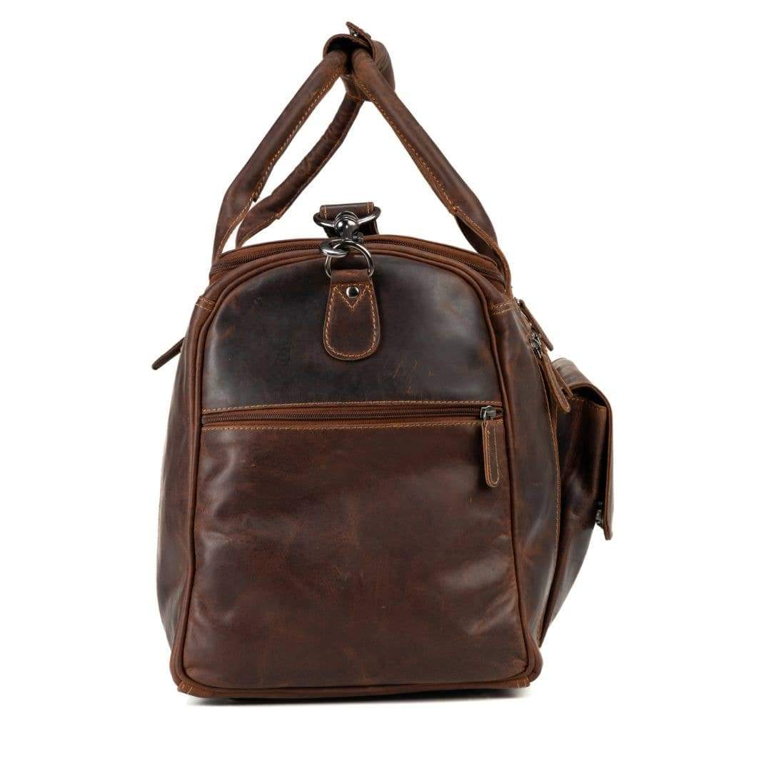 Large Leather Weekender Bag