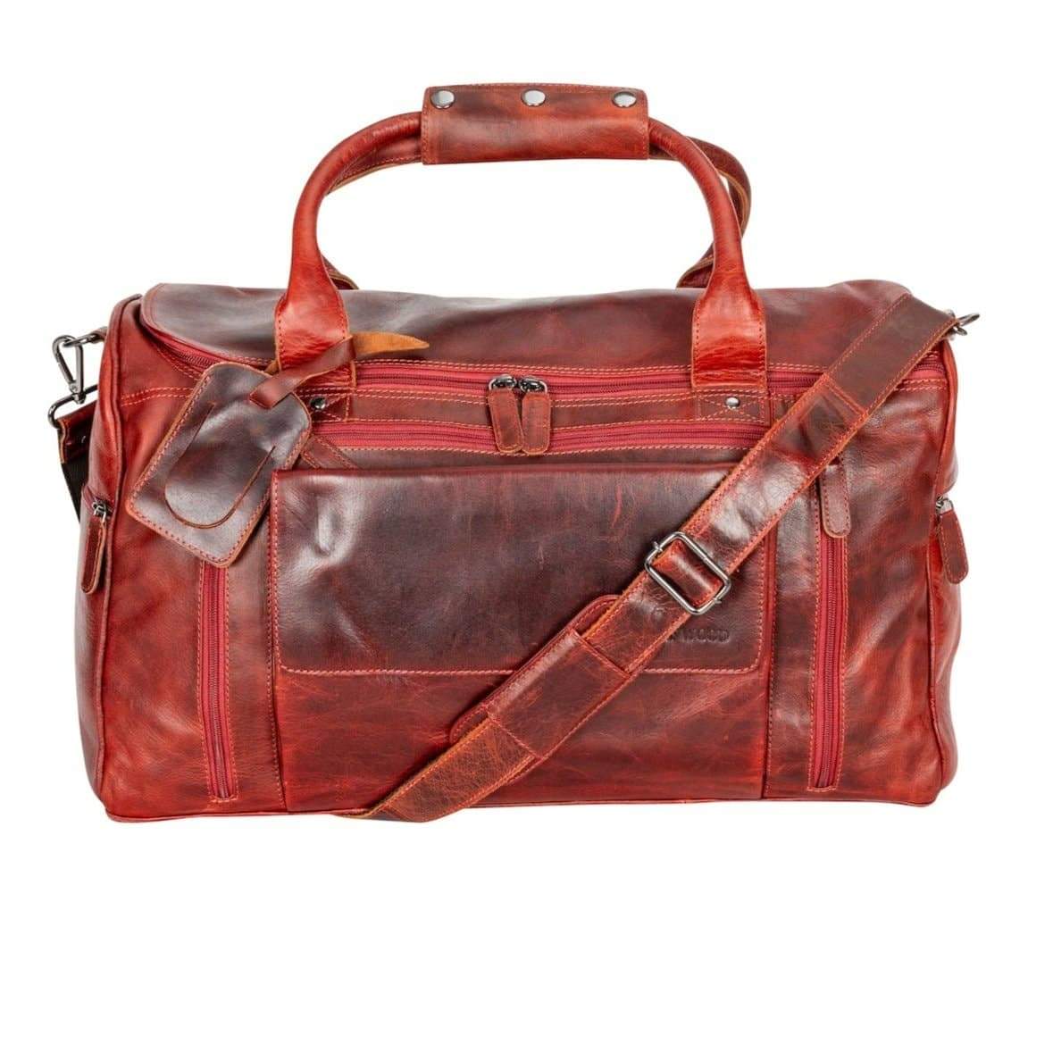 Large Leather Weekender Bag