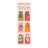 A set of six colorful cool cats magnetic bookmarks with embroidered cat designs and playful details for marking pages