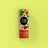 A cylindrical tube of mae mae cranberry apple natural lip balm with vibrant fruit design and bold red band for moisturizing lips
