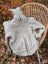 Cream woolen calgary cardigan soft fleece light gray knitted zip-up hoodie with textured pattern and ribbed cuffs