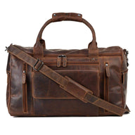 Large Leather Weekender Bag