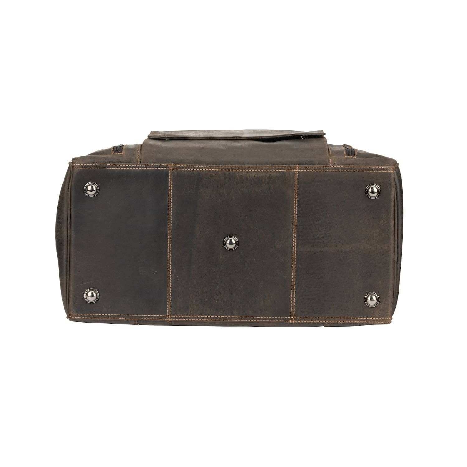 Large Leather Weekender Bag